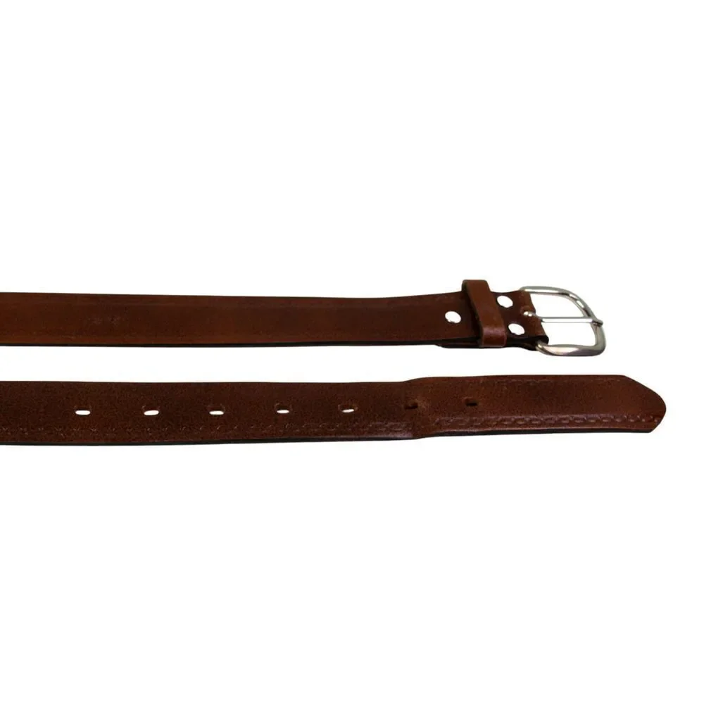 Yves FRANCE TOOLED BROWN GENUINE LEATHER 1 1/8